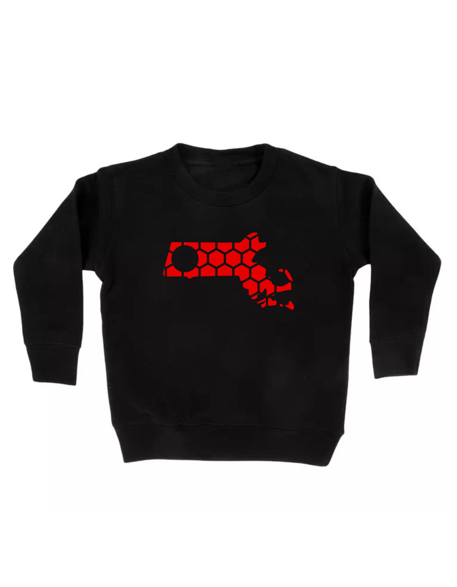 Massachusetts Honeycomb Monogrammed Sweatshirt-Rogue Magnolia Custom Designs