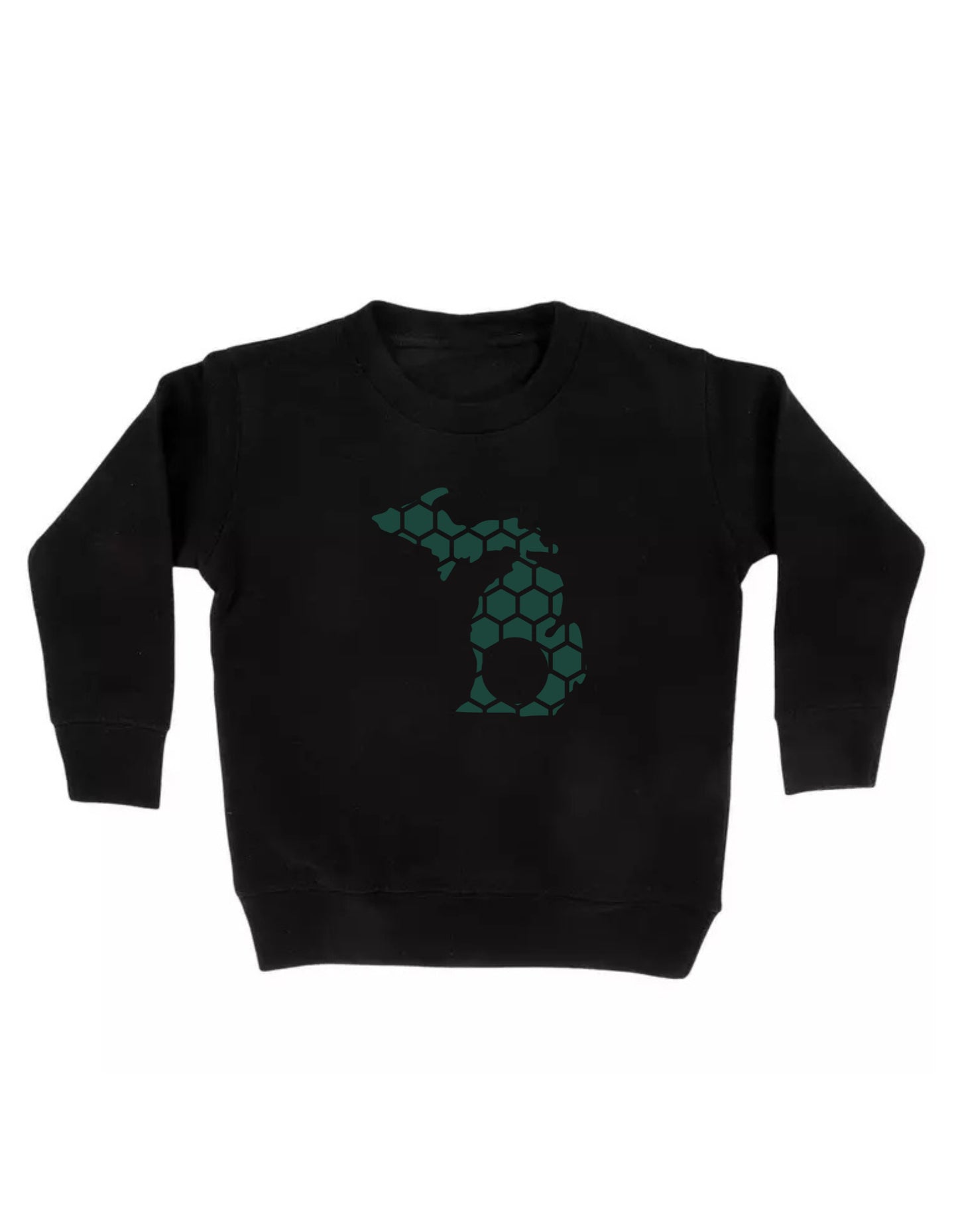 Michigan Honeycomb Monogrammed Sweatshirt-Rogue Magnolia Custom Designs