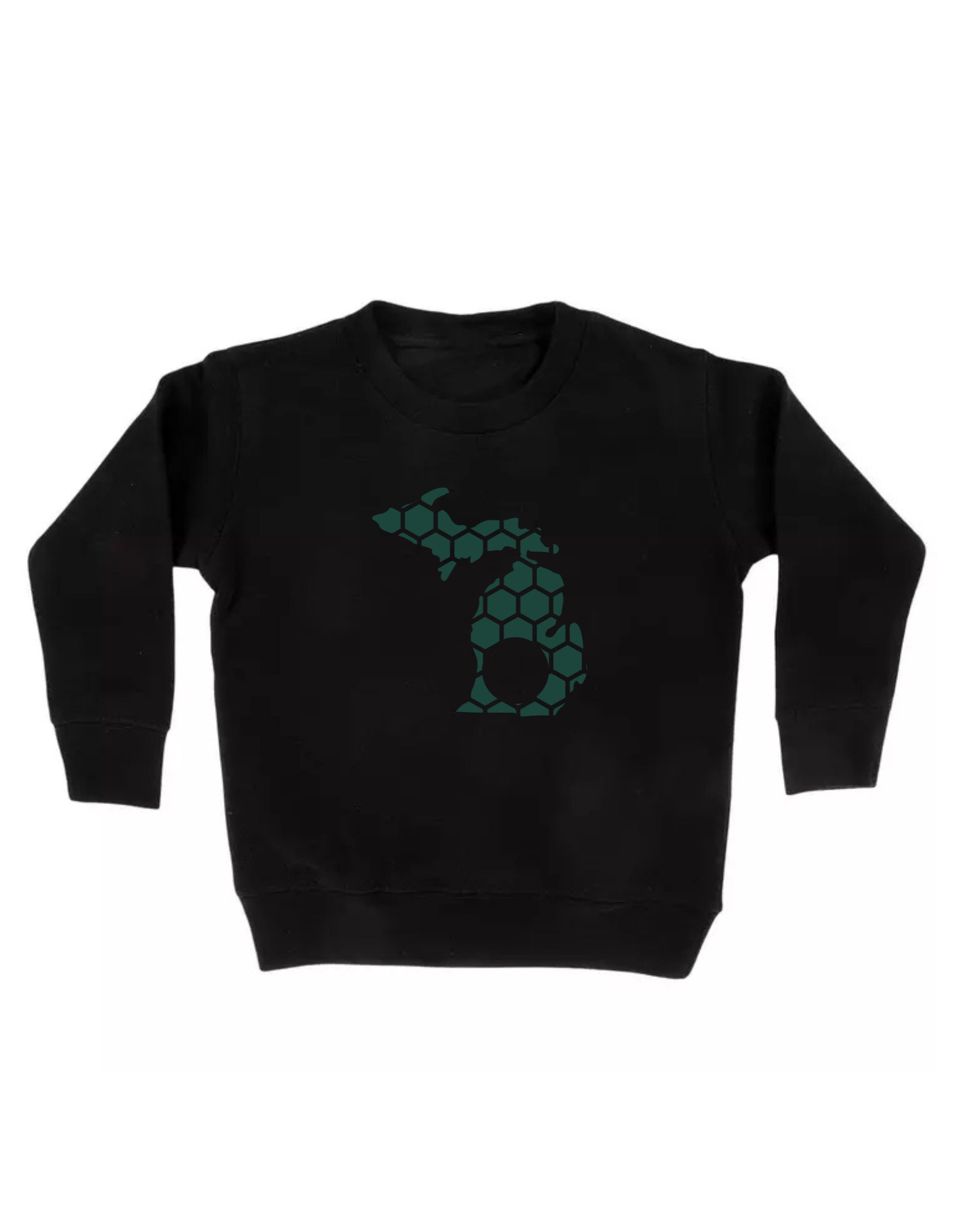 Michigan Honeycomb Monogrammed Sweatshirt-Rogue Magnolia Custom Designs