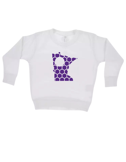 Minnesota Honeycomb Monogrammed Sweatshirt-Rogue Magnolia Custom Designs