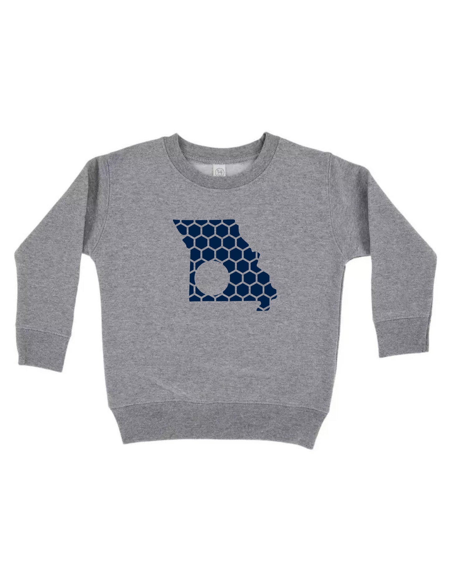Missouri Honeycomb Monogrammed Sweatshirt-Rogue Magnolia Custom Designs