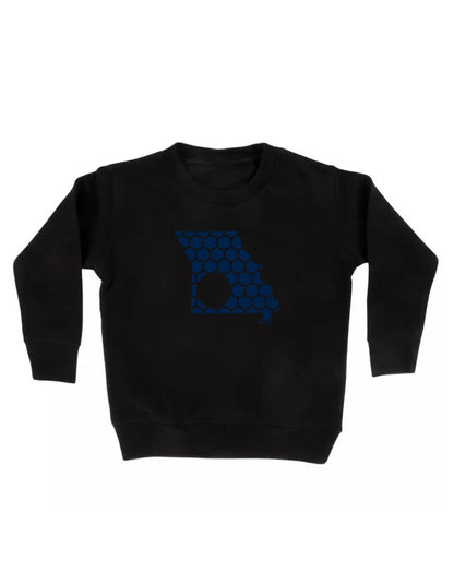 Missouri Honeycomb Monogrammed Sweatshirt-Rogue Magnolia Custom Designs