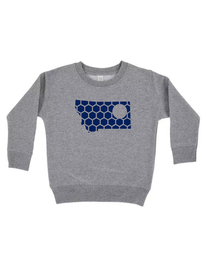 Montana Honeycomb Monogrammed Sweatshirt-Rogue Magnolia Custom Designs