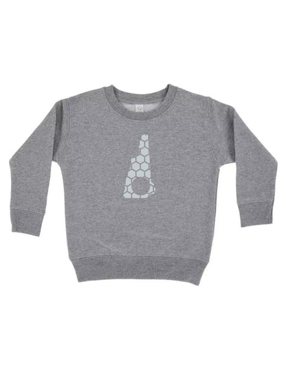 New Hampshire Honeycomb Monogrammed Sweatshirt-Rogue Magnolia Custom Designs