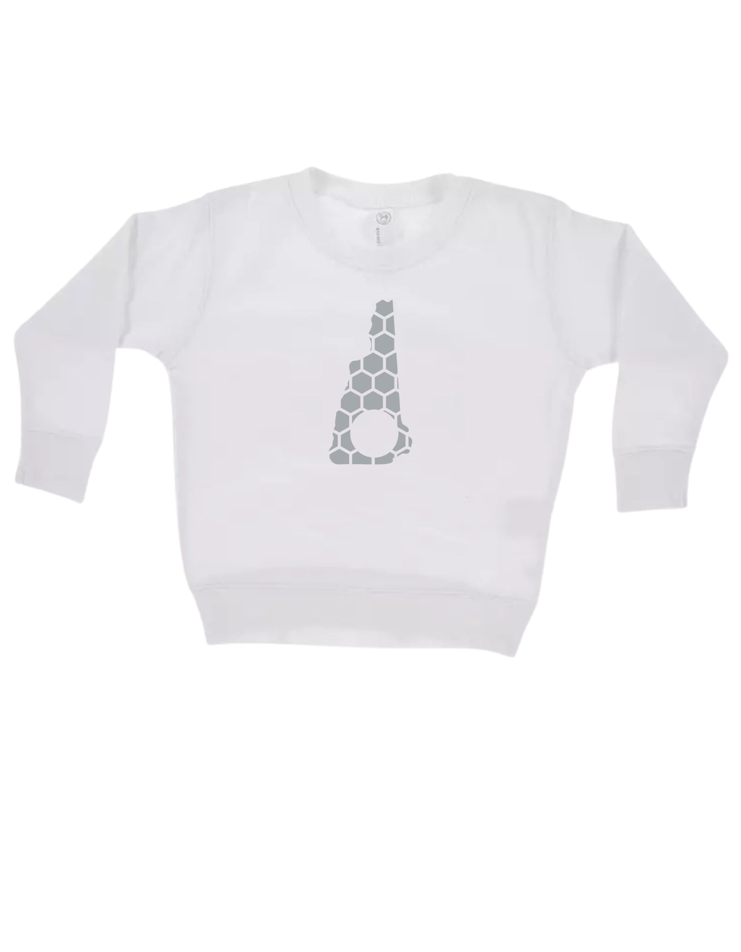 New Hampshire Honeycomb Monogrammed Sweatshirt-Rogue Magnolia Custom Designs
