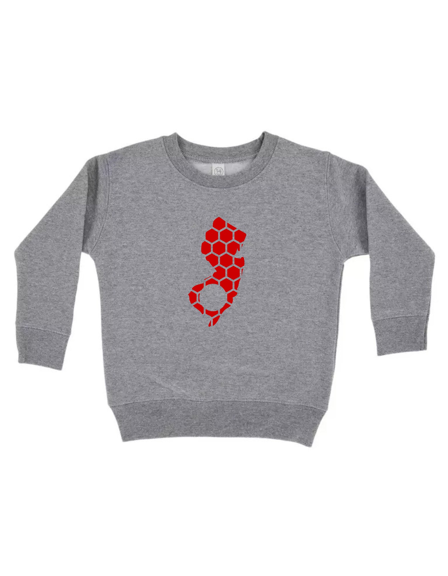 New Jersey Honeycomb Monogrammed Sweatshirt-Rogue Magnolia Custom Designs