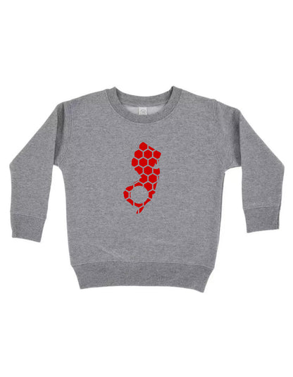 New Jersey Honeycomb Monogrammed Sweatshirt-Rogue Magnolia Custom Designs