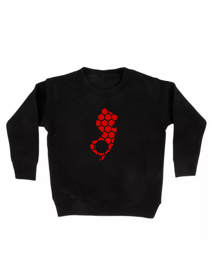 New Jersey Honeycomb Monogrammed Sweatshirt-Rogue Magnolia Custom Designs