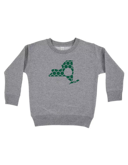 New York Honeycomb Monogrammed Sweatshirt-Rogue Magnolia Custom Designs