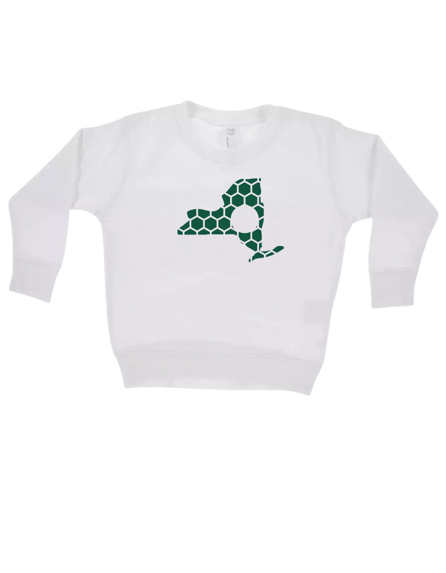 New York Honeycomb Monogrammed Sweatshirt-Rogue Magnolia Custom Designs