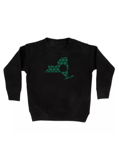 New York Honeycomb Monogrammed Sweatshirt-Rogue Magnolia Custom Designs