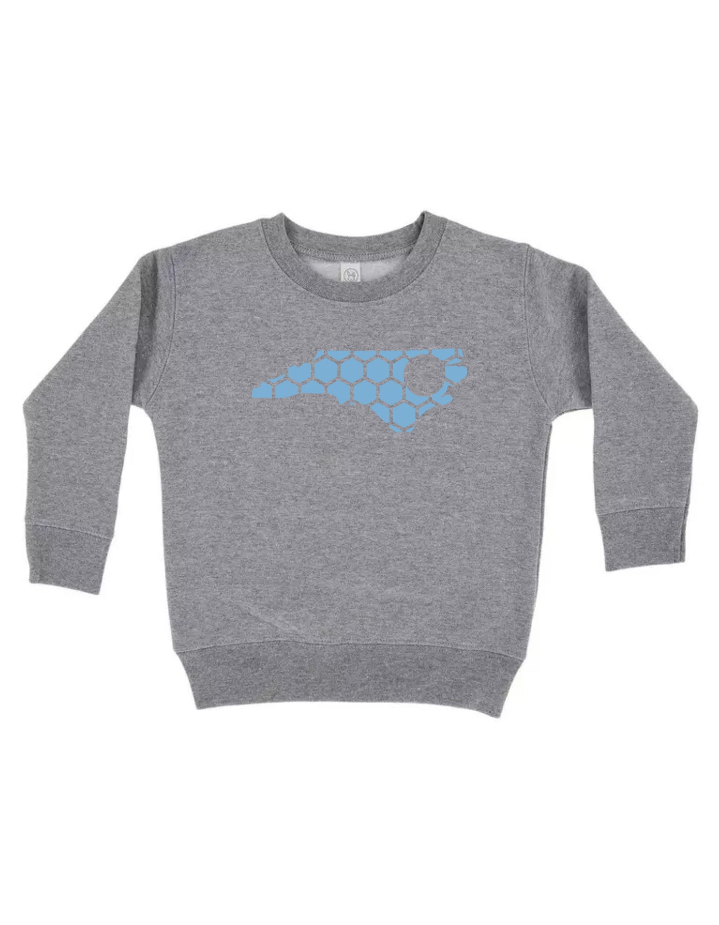 North Carolina Honeycomb Monogrammed Sweatshirt-Rogue Magnolia Custom Designs