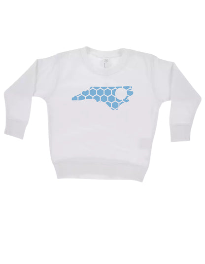 North Carolina Honeycomb Monogrammed Sweatshirt-Rogue Magnolia Custom Designs