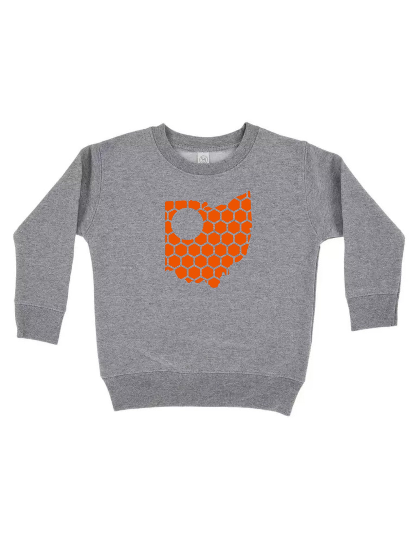Ohio Honeycomb Monogrammed Sweatshirt-Rogue Magnolia Custom Designs