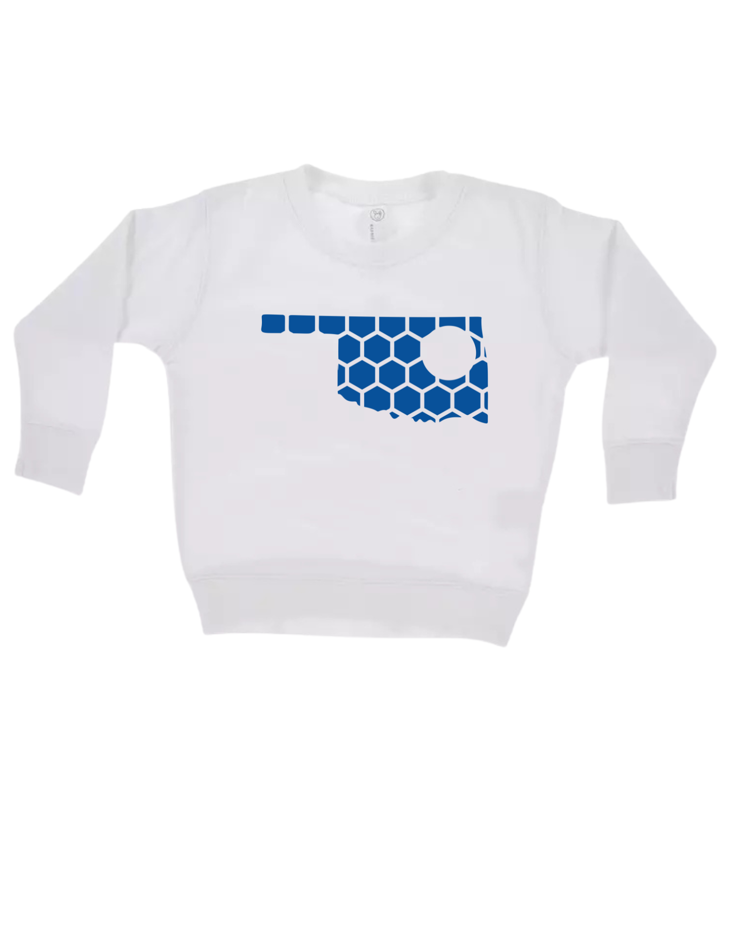 Oklahoma Honeycomb Monogrammed Sweatshirt-Rogue Magnolia Custom Designs