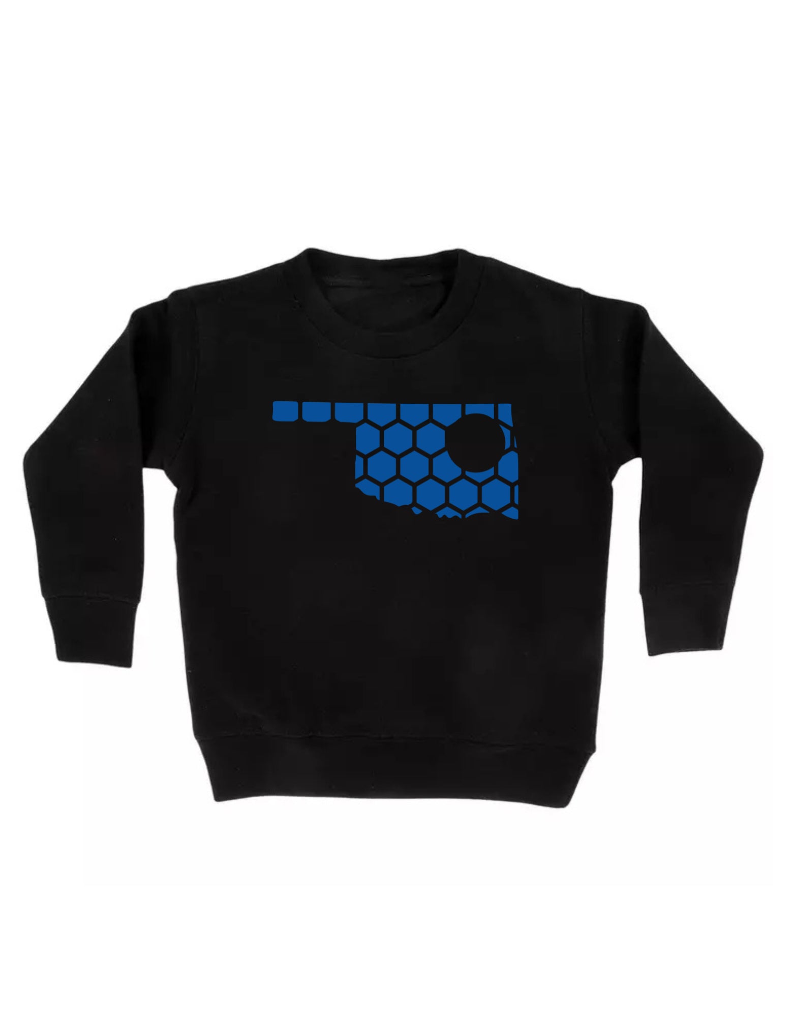 Oklahoma Honeycomb Monogrammed Sweatshirt-Rogue Magnolia Custom Designs