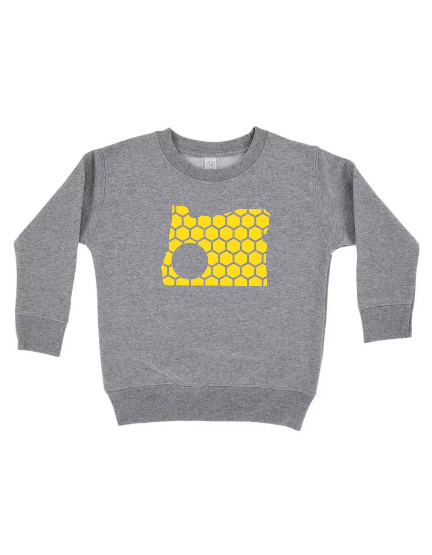 Oregon Honeycomb Monogrammed Sweatshirt-Rogue Magnolia Custom Designs