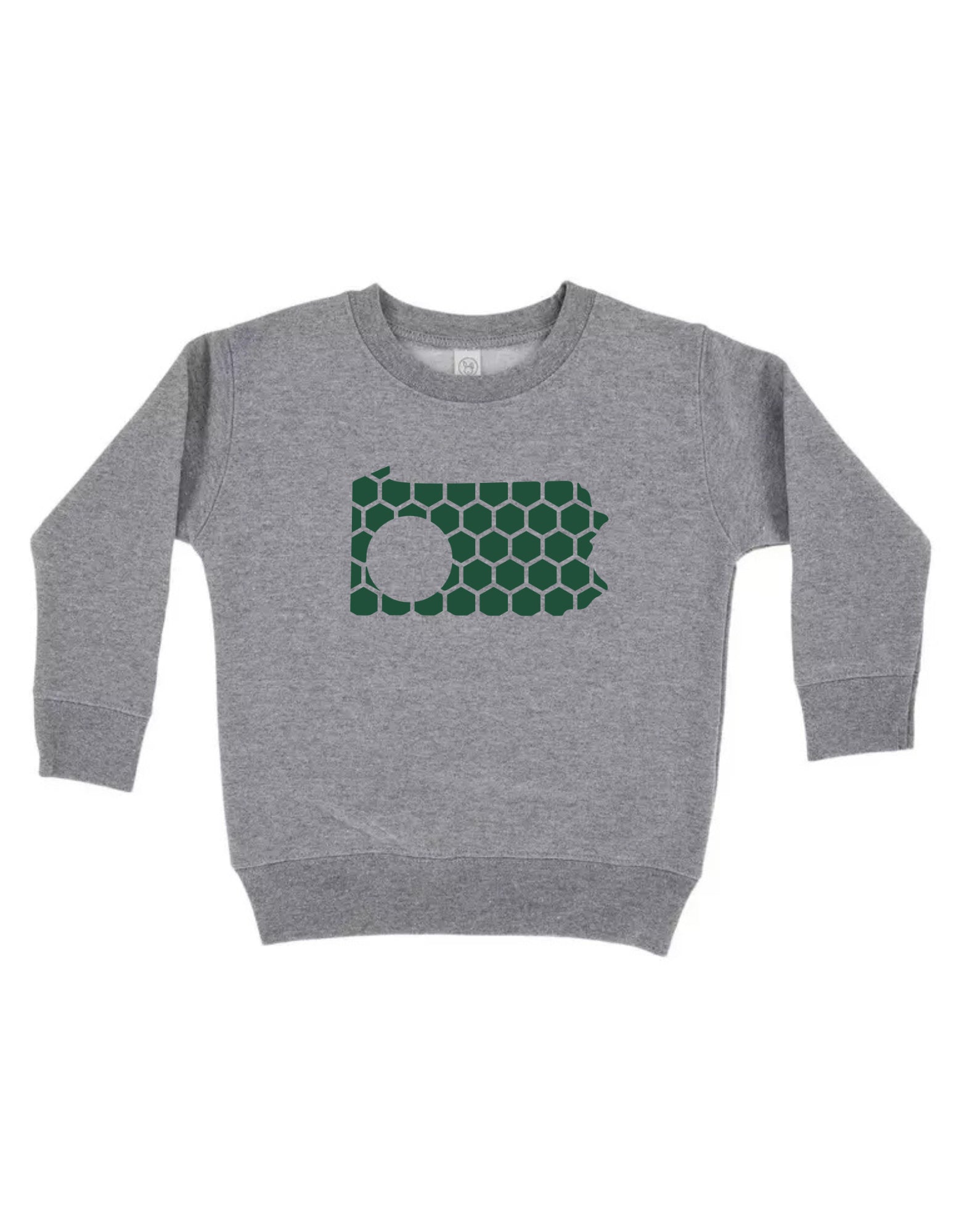 Pennsylvania Honeycomb Monogrammed Sweatshirt-Rogue Magnolia Custom Designs