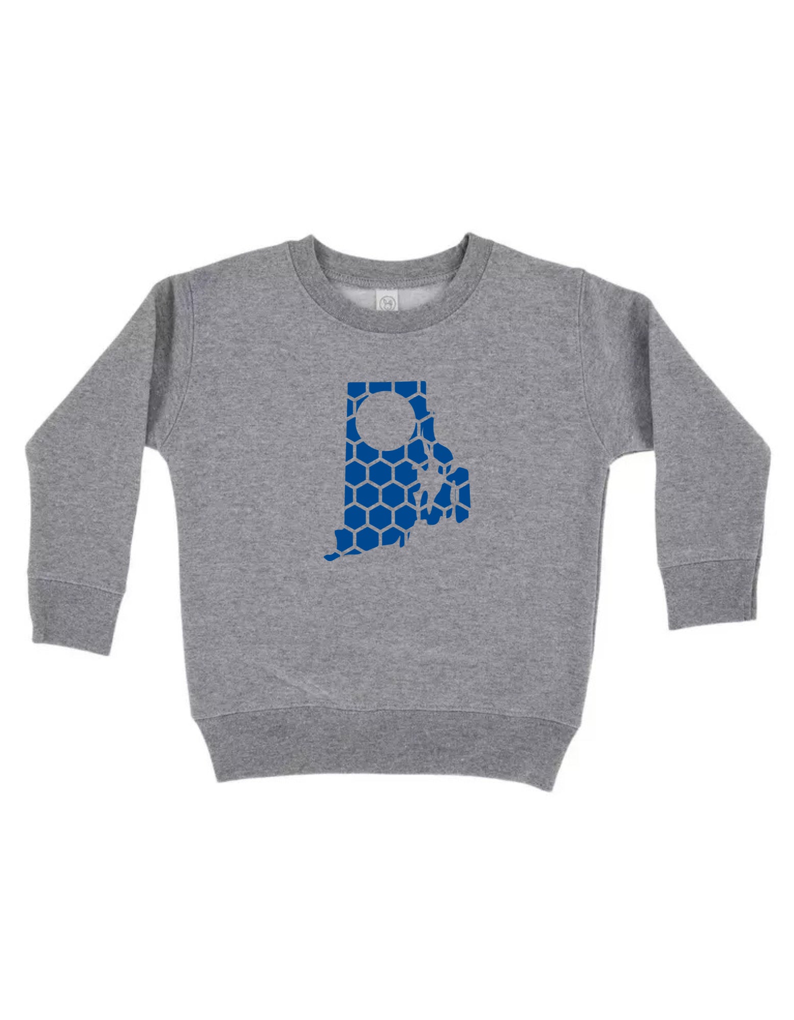 Rhode Island Honeycomb Monogrammed Sweatshirt-Rogue Magnolia Custom Designs