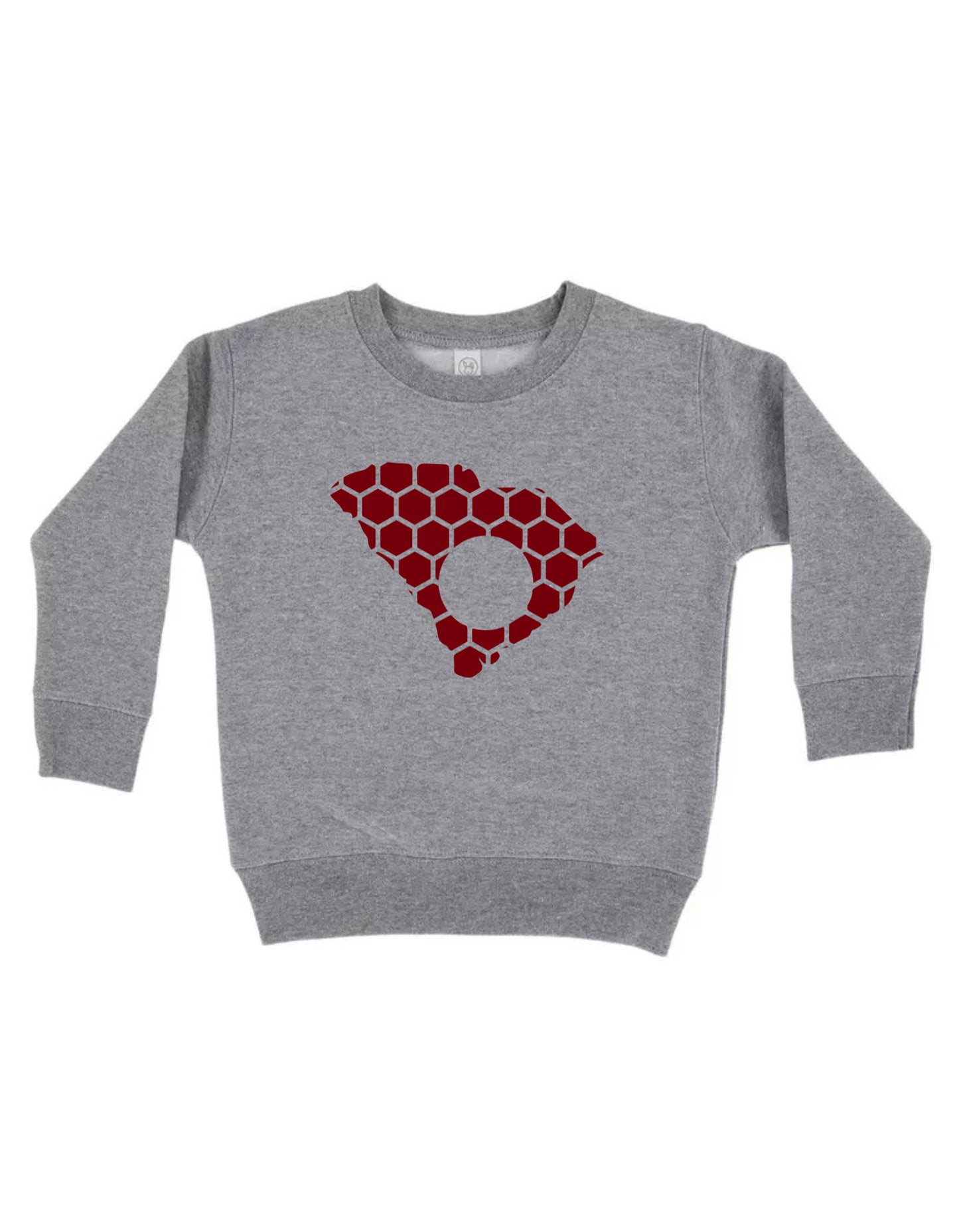South Carolina Honeycomb Monogrammed Sweatshirt-Rogue Magnolia Custom Designs
