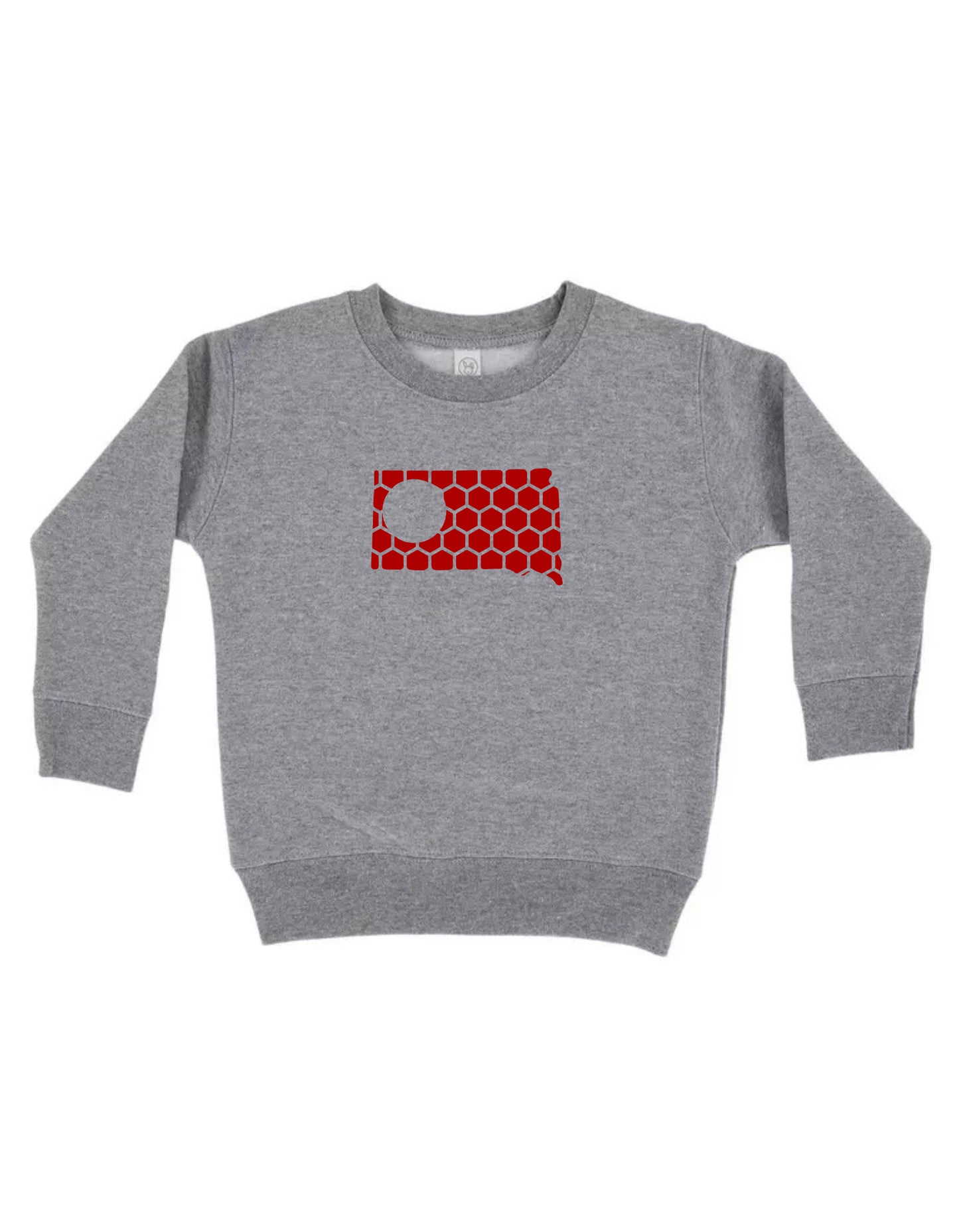 South Dakota Honeycomb Monogrammed Sweatshirt-Rogue Magnolia Custom Designs