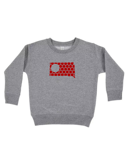 South Dakota Honeycomb Monogrammed Sweatshirt-Rogue Magnolia Custom Designs