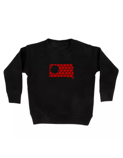 South Dakota Honeycomb Monogrammed Sweatshirt-Rogue Magnolia Custom Designs