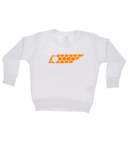 Tennessee Honeycomb Monogrammed Sweatshirt-Rogue Magnolia Custom Designs