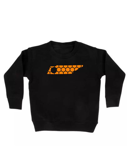 Tennessee Honeycomb Monogrammed Sweatshirt-Rogue Magnolia Custom Designs