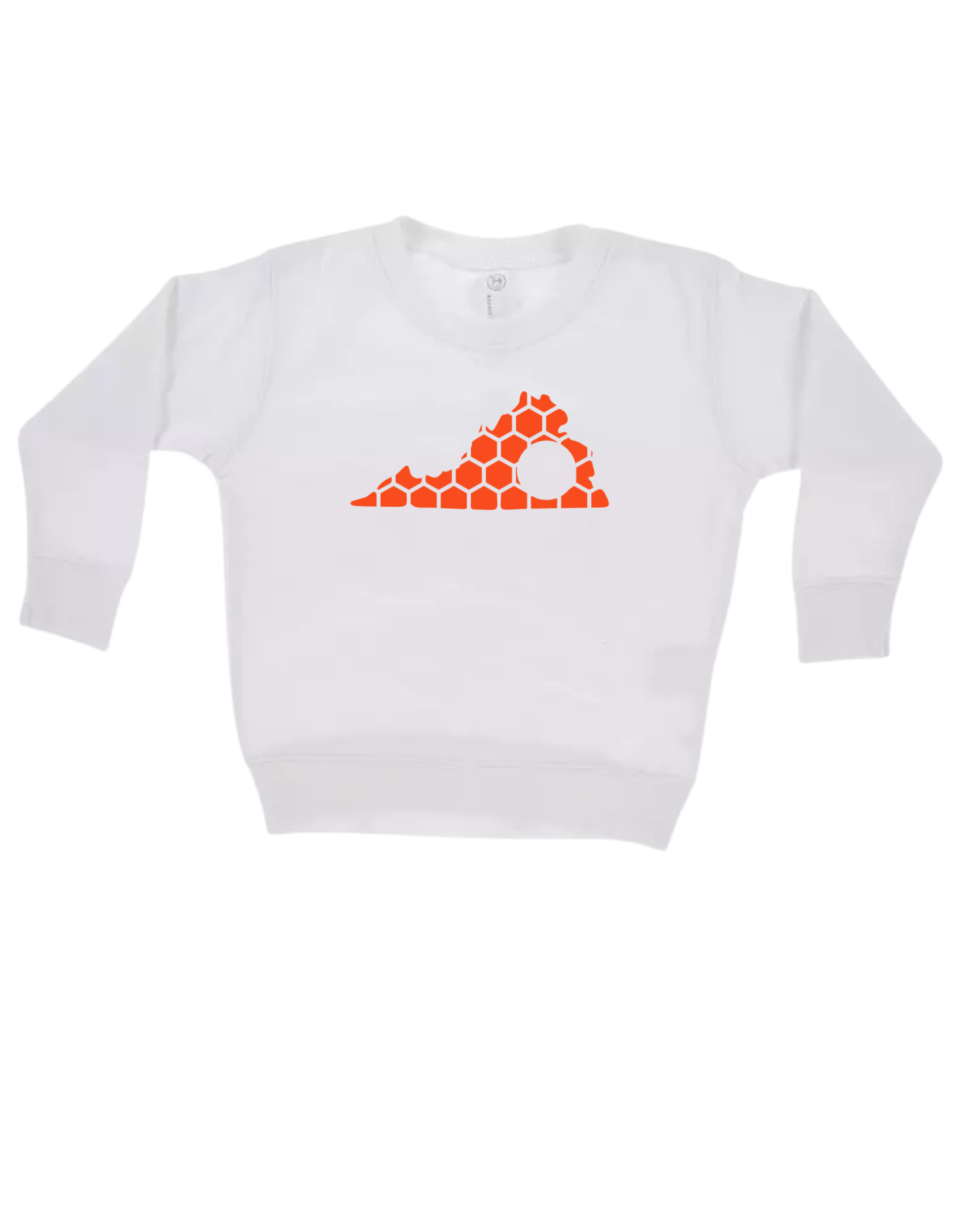 Virginia Honeycomb Monogrammed Sweatshirt-Rogue Magnolia Custom Designs