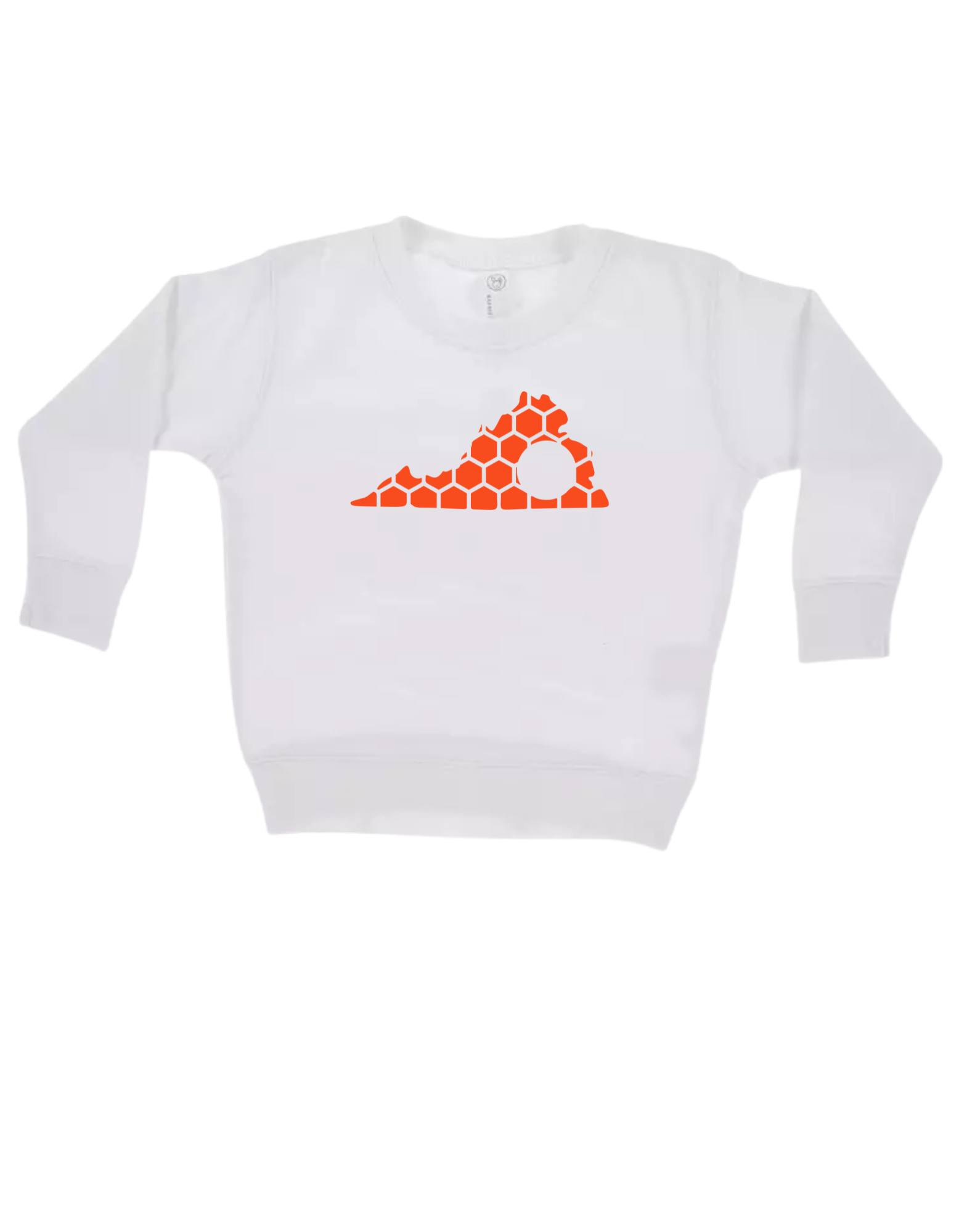 Virginia Honeycomb Monogrammed Sweatshirt-Rogue Magnolia Custom Designs