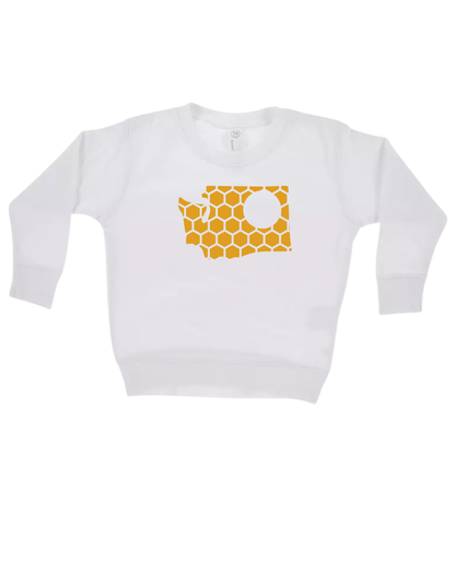 Washington Honeycomb Monogrammed Sweatshirt-Rogue Magnolia Custom Designs