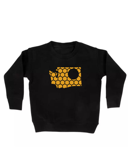 Washington Honeycomb Monogrammed Sweatshirt-Rogue Magnolia Custom Designs
