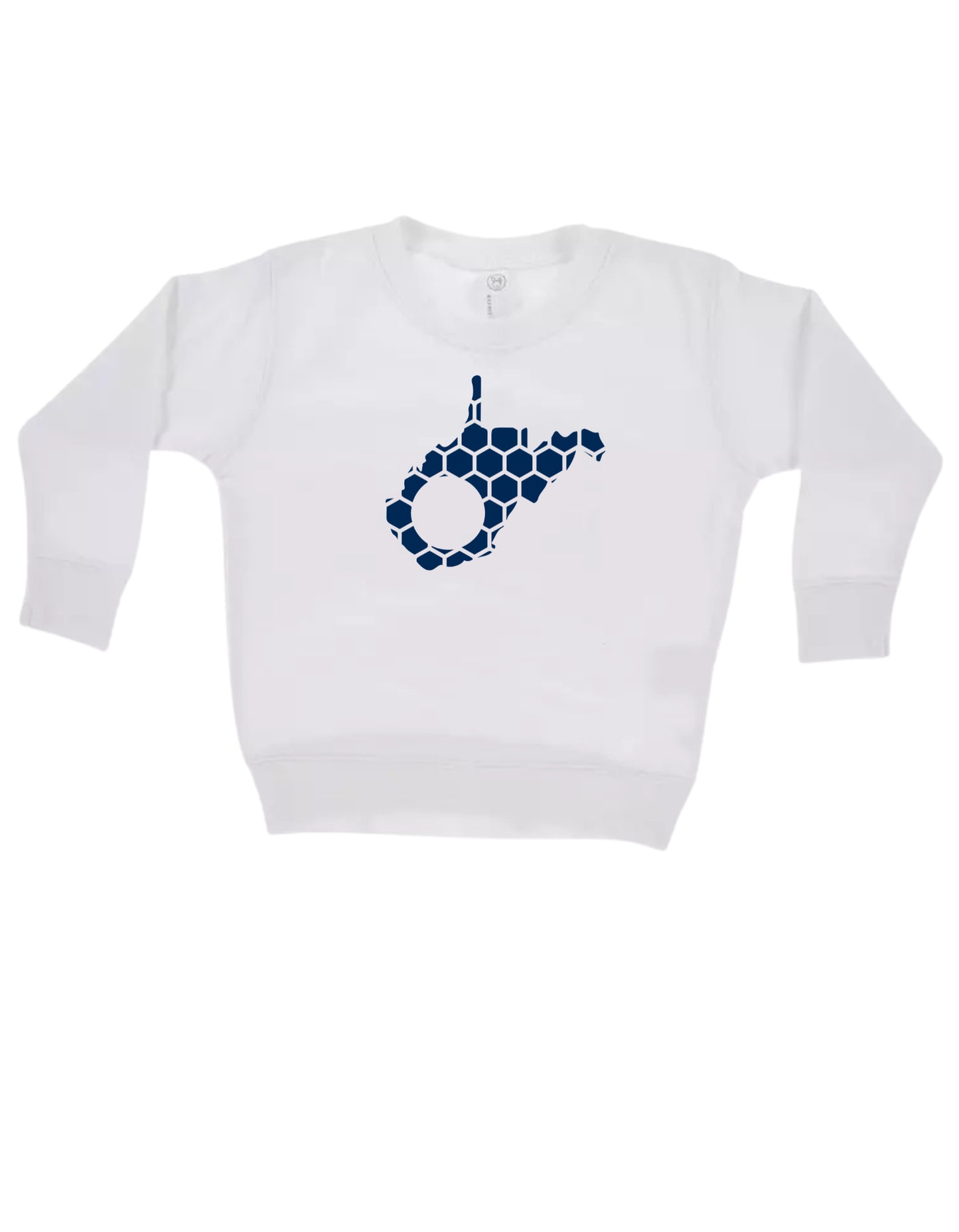West Virginia Honeycomb Monogrammed Sweatshirt-Rogue Magnolia Custom Designs