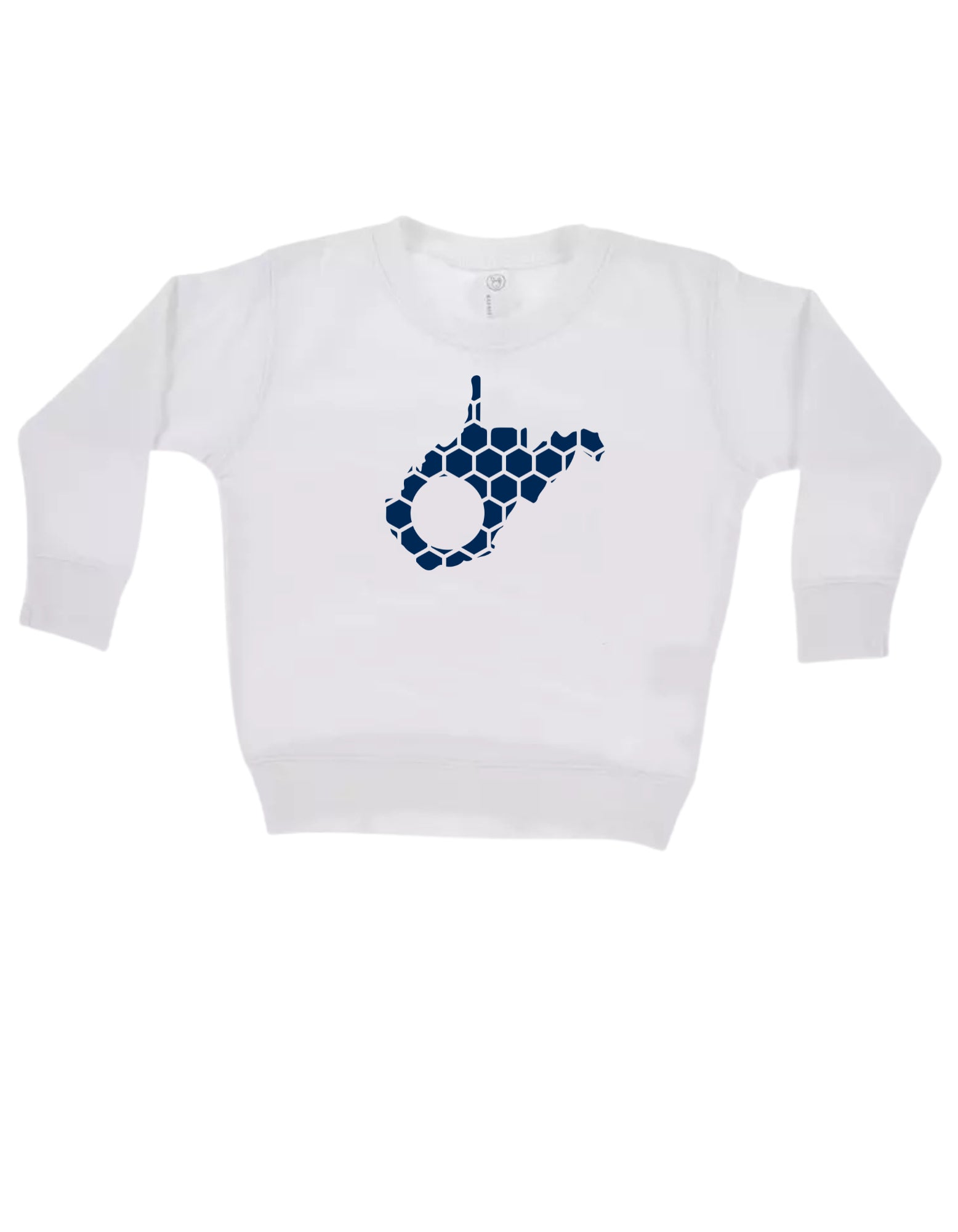 West Virginia Honeycomb Monogrammed Sweatshirt-Rogue Magnolia Custom Designs