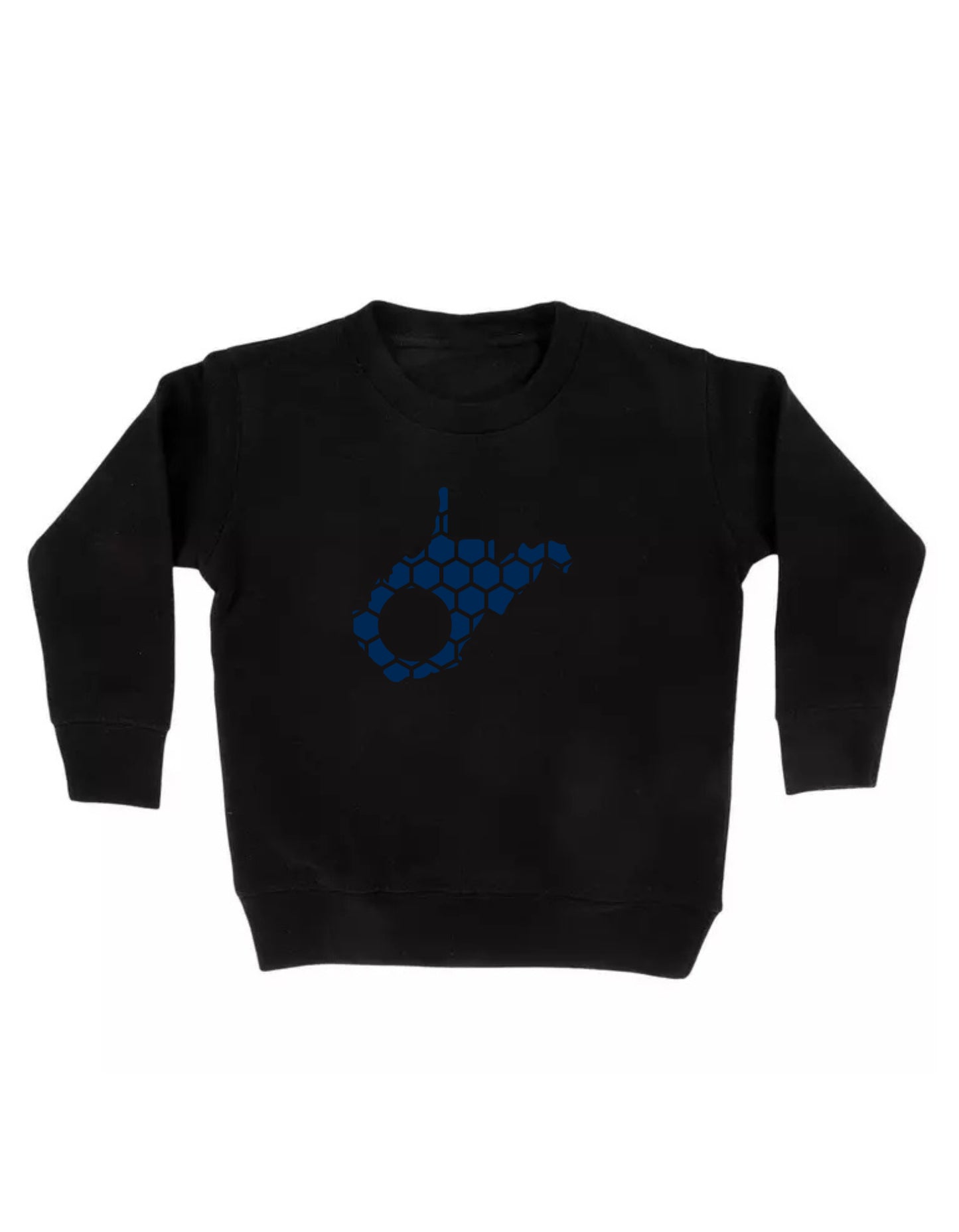 West Virginia Honeycomb Monogrammed Sweatshirt-Rogue Magnolia Custom Designs