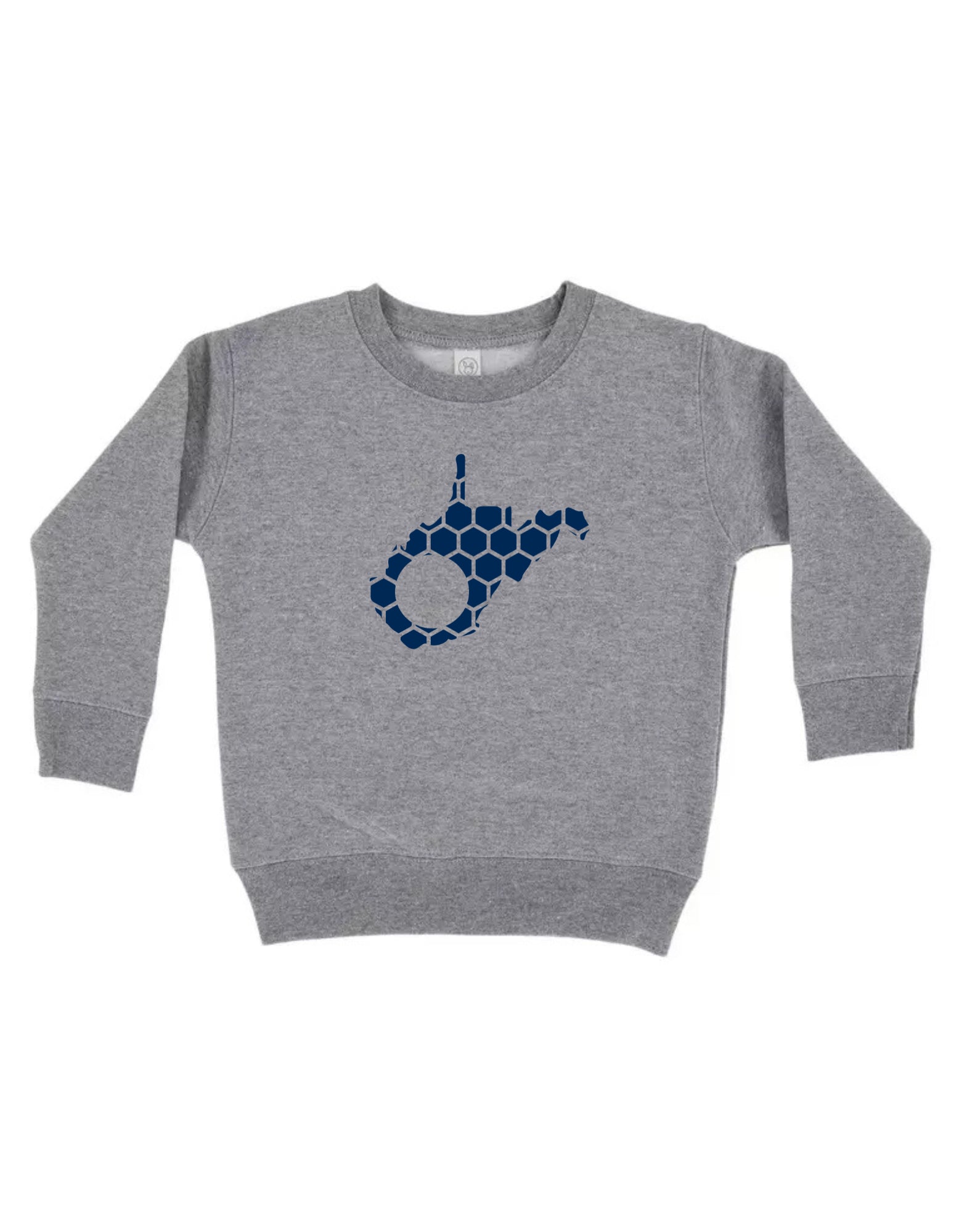 West Virginia Honeycomb Monogrammed Sweatshirt-Rogue Magnolia Custom Designs
