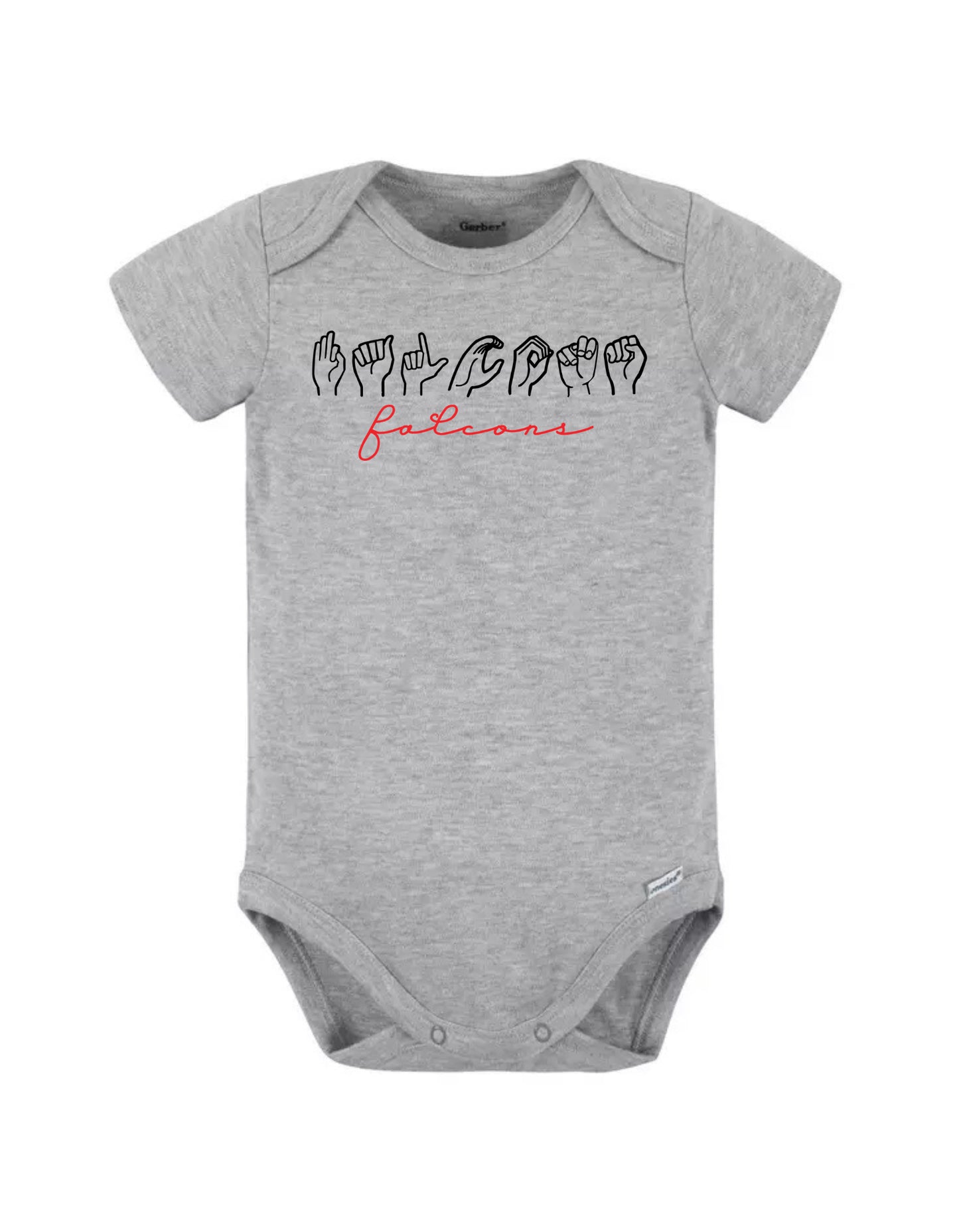 Custom ASL Mascot Onesies-Rogue Magnolia Custom Designs