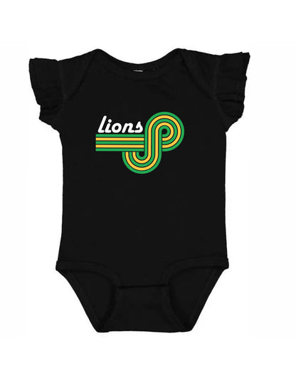 Custom Retro Mascot Onesie-Rogue Magnolia Custom Designs