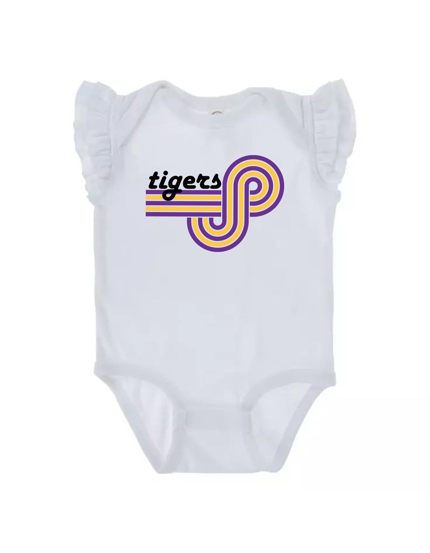 Custom Retro Mascot Onesie-Rogue Magnolia Custom Designs