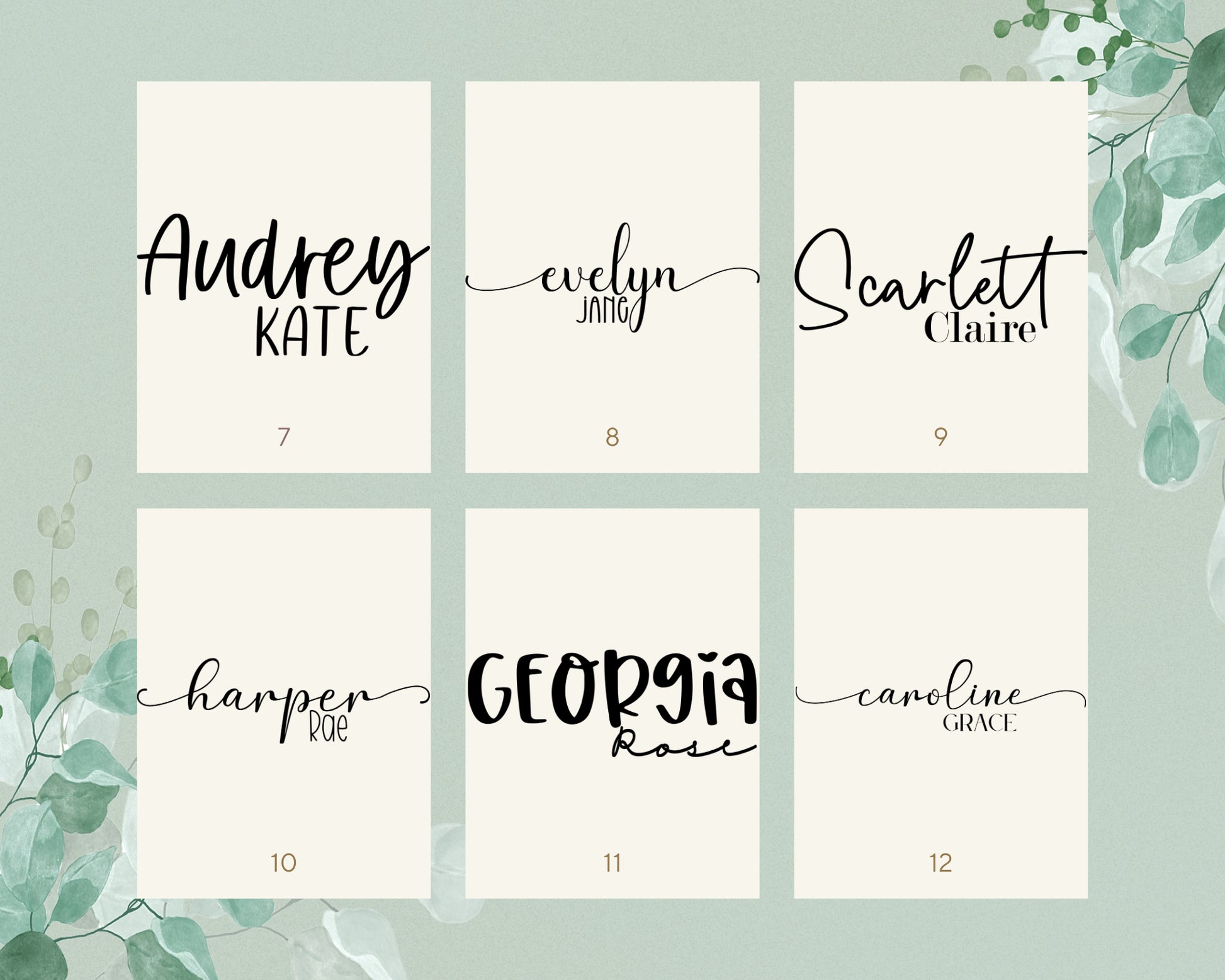 Custom Baby Sign Set – Name, Footprint, & Birth Stats-Rogue Magnolia Custom Designs