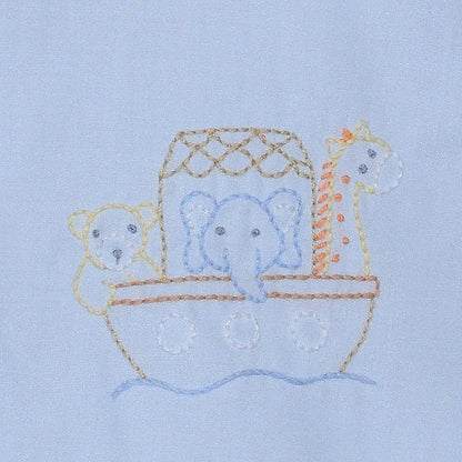 Noah's Ark Blue Diaper Set