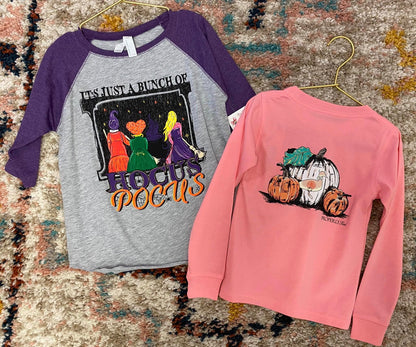 Girls Duck O' Lantern Long Sleeve T-Shirt – Cute & Comfy Fall Top for Kids