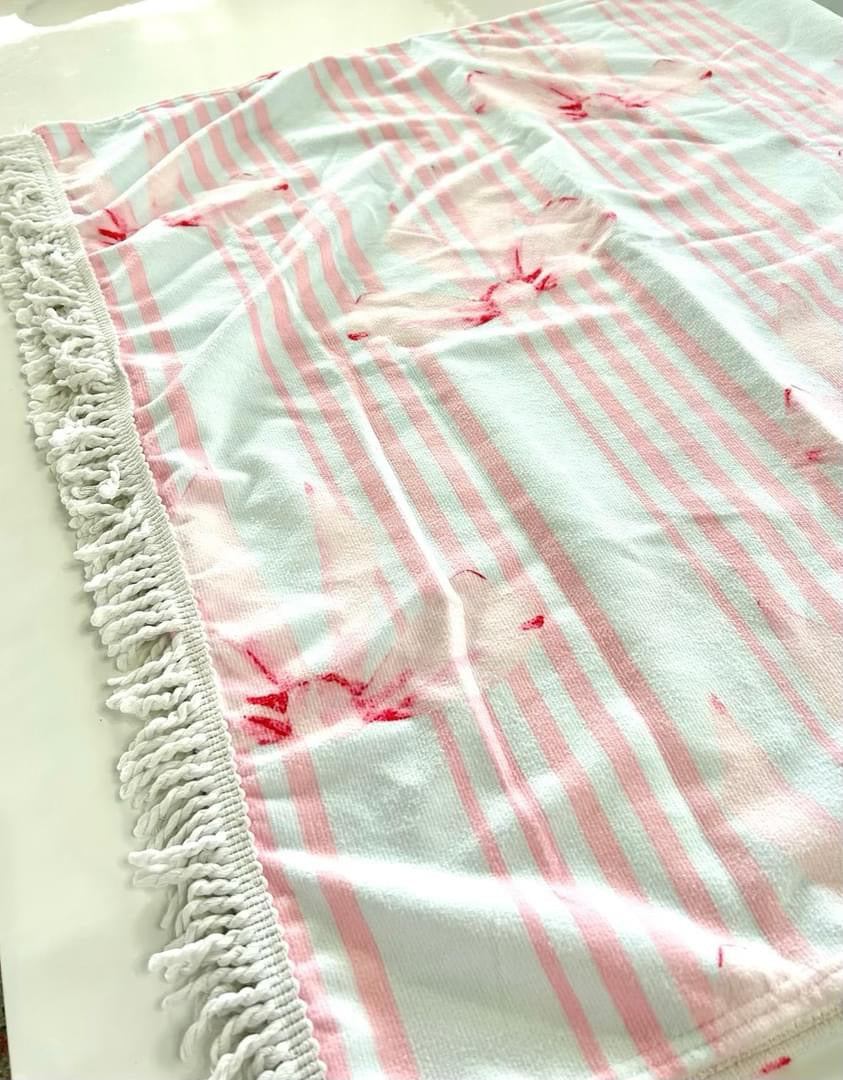 Bows & Stripes Beach Towel