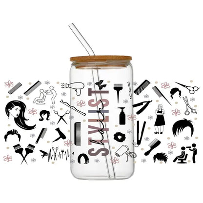 Hairstylist Acrylic Can Cups-Rogue Magnolia Custom Designs