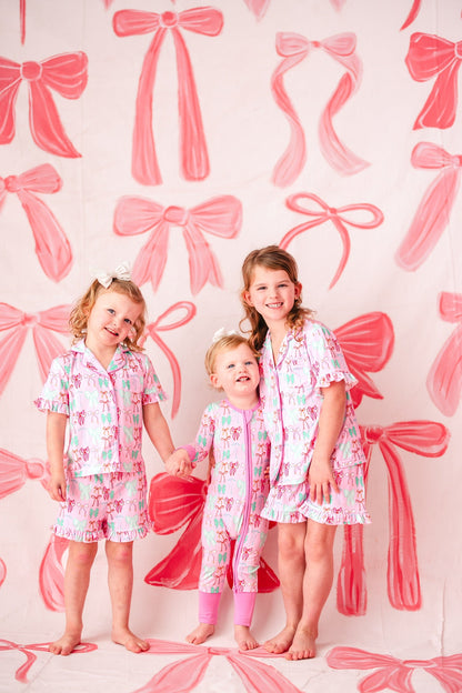 Ruffle Loungewear Set - Bows
