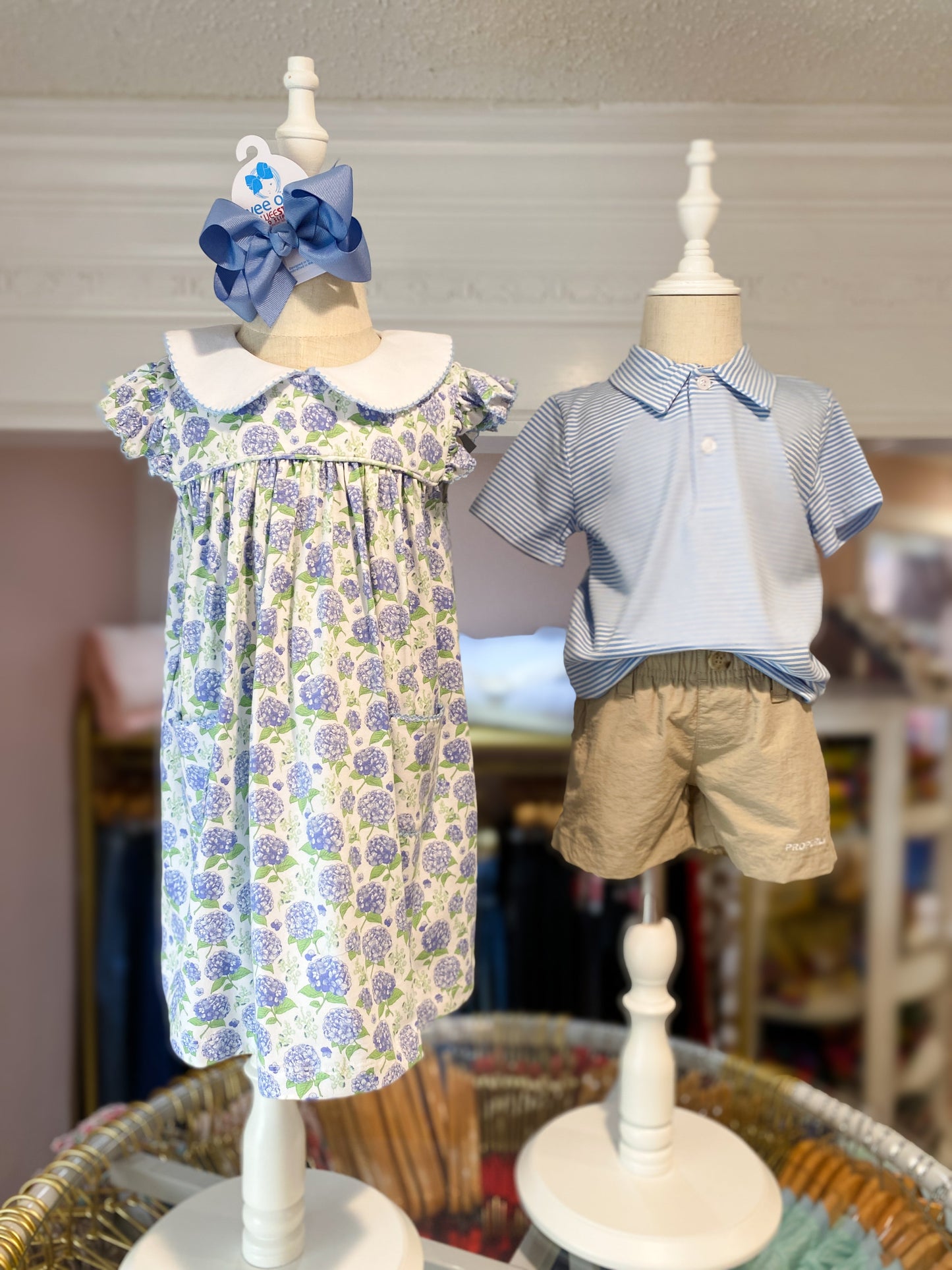 Michael Polo- Cornflower Blue Stripe