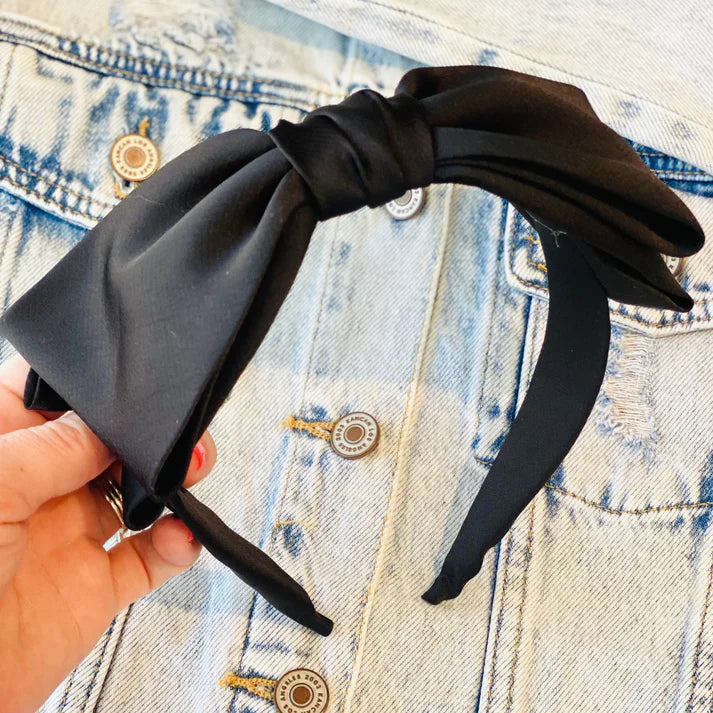 Satin Bow Headband