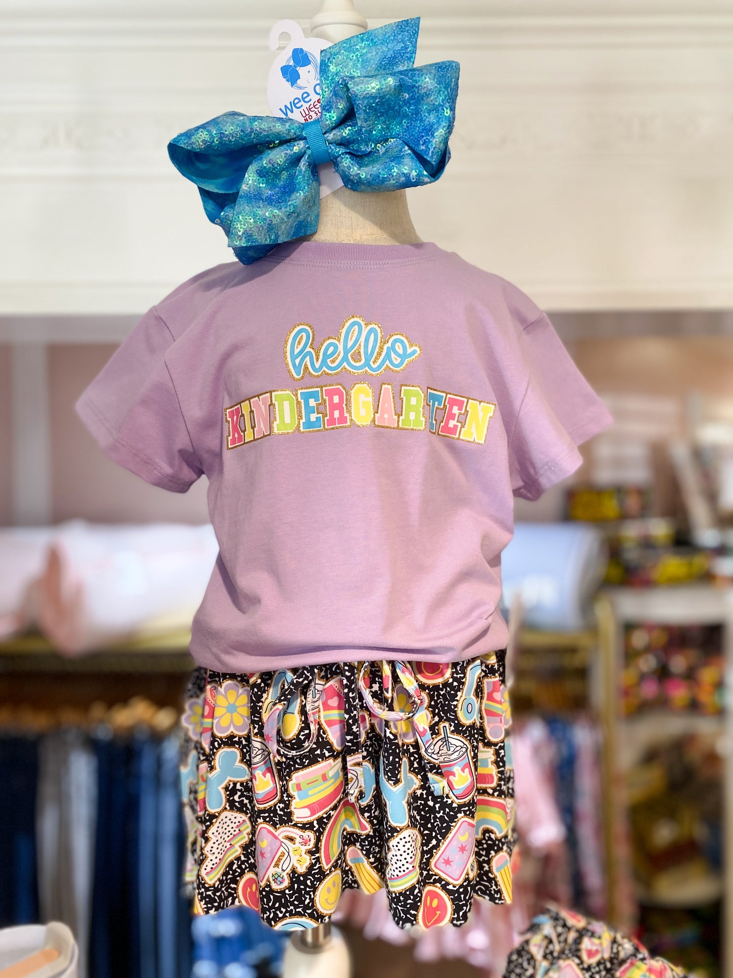 Tie Dye Ombre Sequined Bows (Multiple Colors Available)