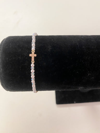Kids 18K Golden Cross Charm Bracelet – Gold